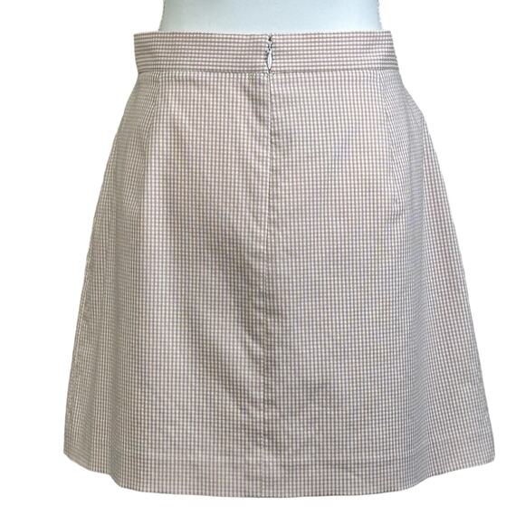 Alex Marie Skirt Size 14 Pink White Gingham Dionne Career Slit Classic Twill - Picture 3 of 10